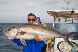 33lb amberjack a jigging en Cabo Verde