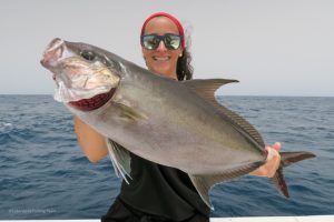 Almaco jack a jigging en Isla de Sal
