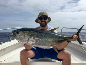 Yellow fin tuna a jigging en Cabo Verde