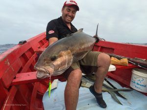 Serviola Dumerili a jigging en isla de Sal