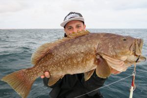 Abade pescado a jigging en Cabo Verde